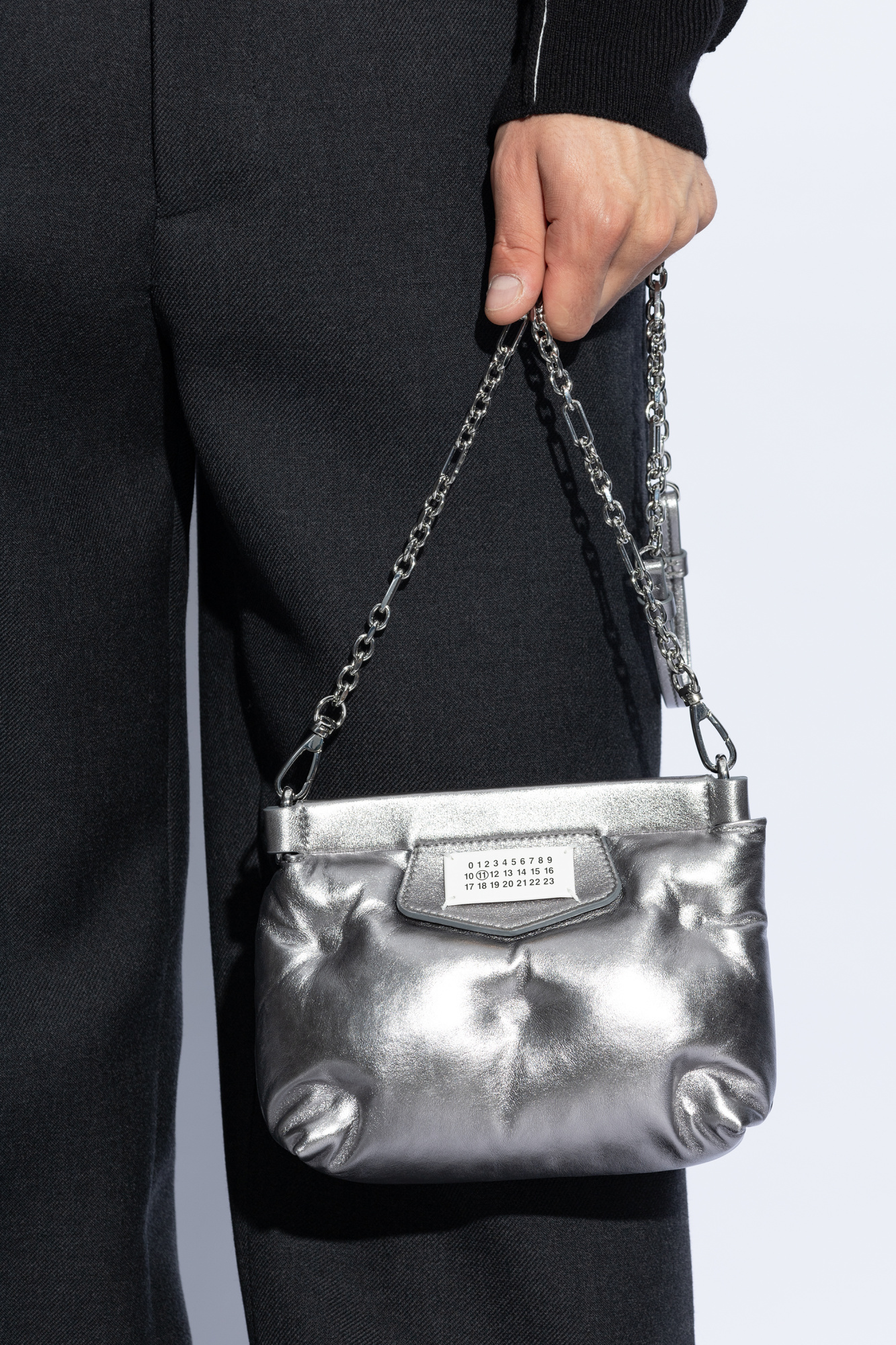 Silver 'Glam Slam Mini' Shoulder Bag Maison Margiela - Vitkac GB